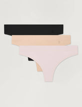 Women's Cool Cotton Thong (3-Pack)