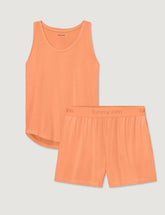 Women's Second Skin Luxe Rib Sleep Tank & Short Set