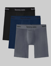 Second Skin Luxe Rib Boxer Brief 8" (3-Pack)