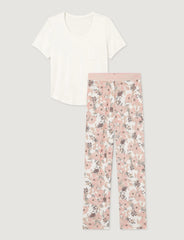 Women's Second Skin Sleep Pocket Tee & Pant Set