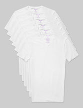Cool Cotton High V-Neck Stay-Tucked Undershirt (6-Pack)