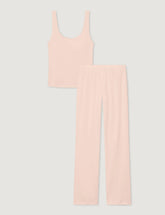 Women's Cotton Pointelle Rib Tank & Pant Set