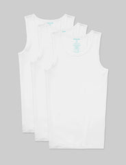Second Skin Tank Stay-Tucked Undershirt (3-Pack)