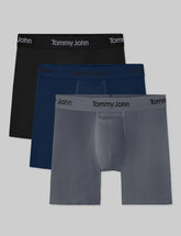 Second Skin Luxe Rib Mid-Length Boxer Brief 6" (3-Pack)