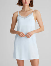 Women's Second Skin Luxe Rib Lace Chemise
