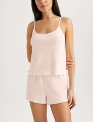 Women's Cotton Pointelle Rib Camisole