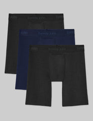 Second Skin Luxe Rib Boxer Brief 8" (3-Pack)