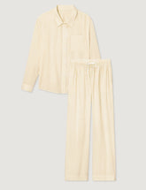 Women's Woven Button Down Shirt & Pant Set