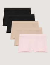 Women's Second Skin Luxe Rib Boyshort (5-Pack)