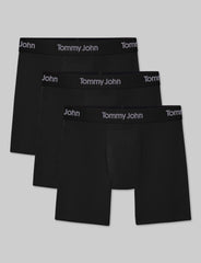 Second Skin Luxe Rib Mid-Length Boxer Brief 6" (3-Pack)