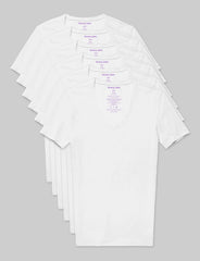 Cool Cotton Deep V-Neck Stay-Tucked Undershirt (6-Pack)