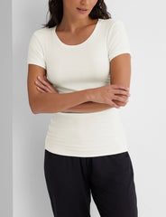 Women's Micro Rib Cap Sleeve Tee