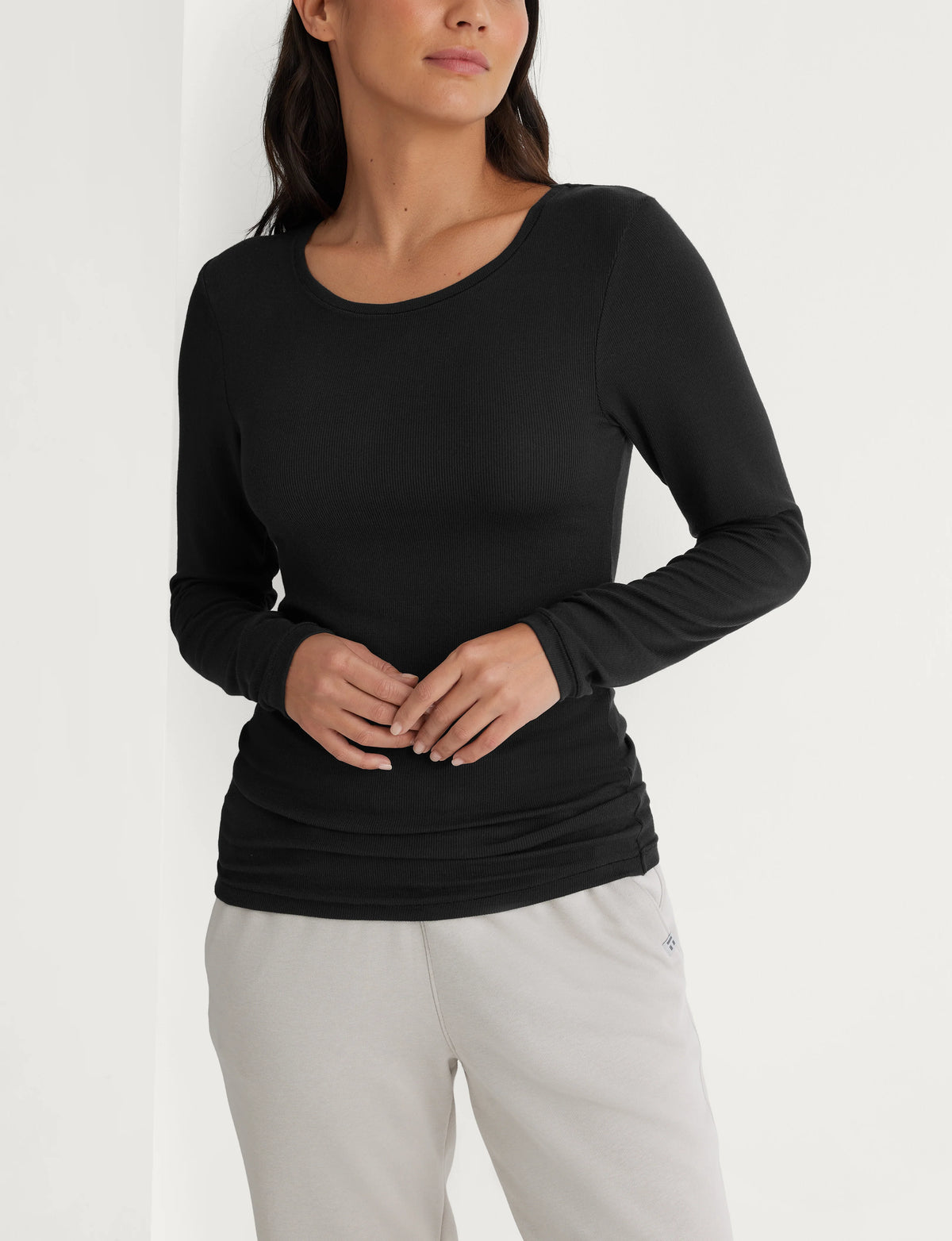 Women's Micro Rib Long Sleeve Tee