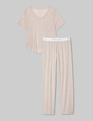 Women's Second Skin Sleep Pocket Tee & Pant Set