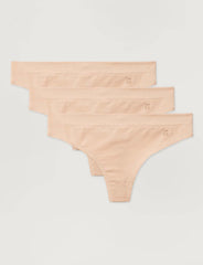 Women's Cool Cotton Thong (3-Pack)