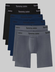 Second Skin Luxe Rib Boxer Brief 8" (6-Pack)