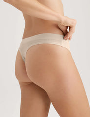 Women's Second Skin Luxe Rib Thong (5-Pack)