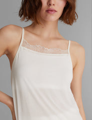 Women's Second Skin Luxe Rib Lace Cami
