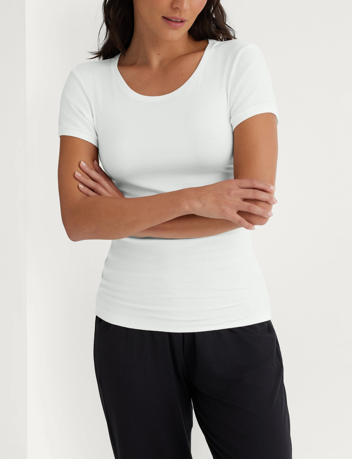 Women's Micro Rib Cap Sleeve Tee
