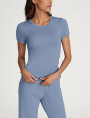 Women's Micro Rib Cap Sleeve Tee