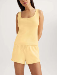 Women's Cotton Pointelle Rib Tank