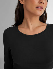 Women's Micro Rib Long Sleeve Tee (2-Pack)