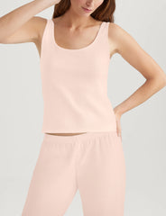 Women's Cotton Pointelle Rib Tank