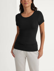 Women's Micro Rib Tee & Short Set