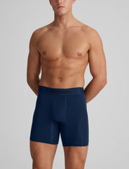 Second Skin Luxe Rib Mid-Length Boxer Brief 6" (6-Pack)
