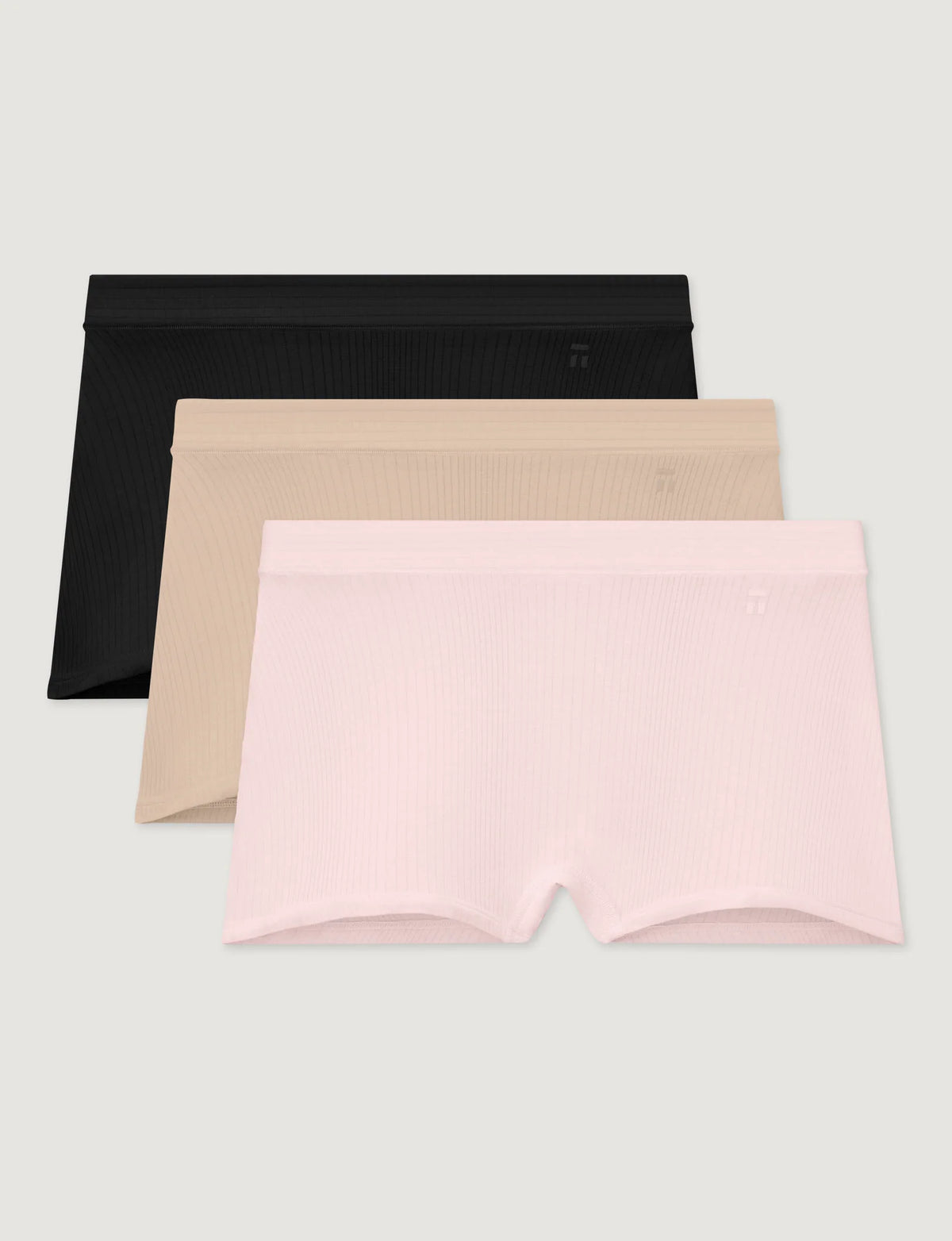 Women's Second Skin Luxe Rib Boyshort (3-Pack)