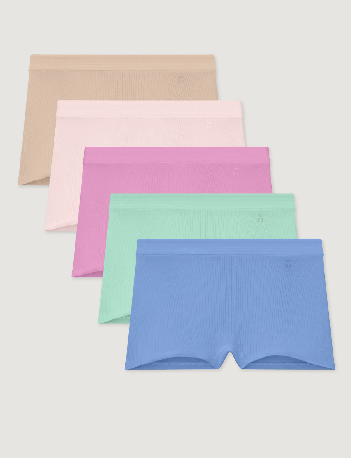 Women's Second Skin Luxe Rib Boyshort (5-Pack)