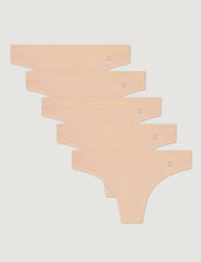 Women's Second Skin Thong (5-Pack)